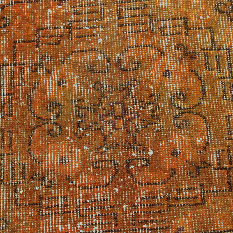 Over-dyed Vintage Hand-Knotted Turkish Rug - 5' 9" x 9'  (69" x 108") - K0089942
