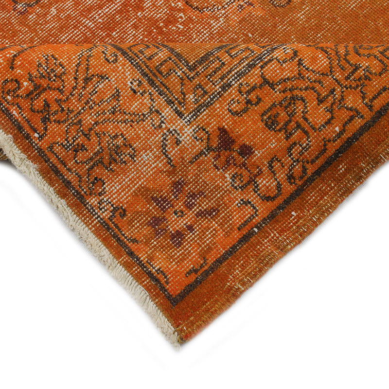 Over-dyed Vintage Hand-Knotted Turkish Rug - 5' 9" x 9'  (69" x 108") - K0089942