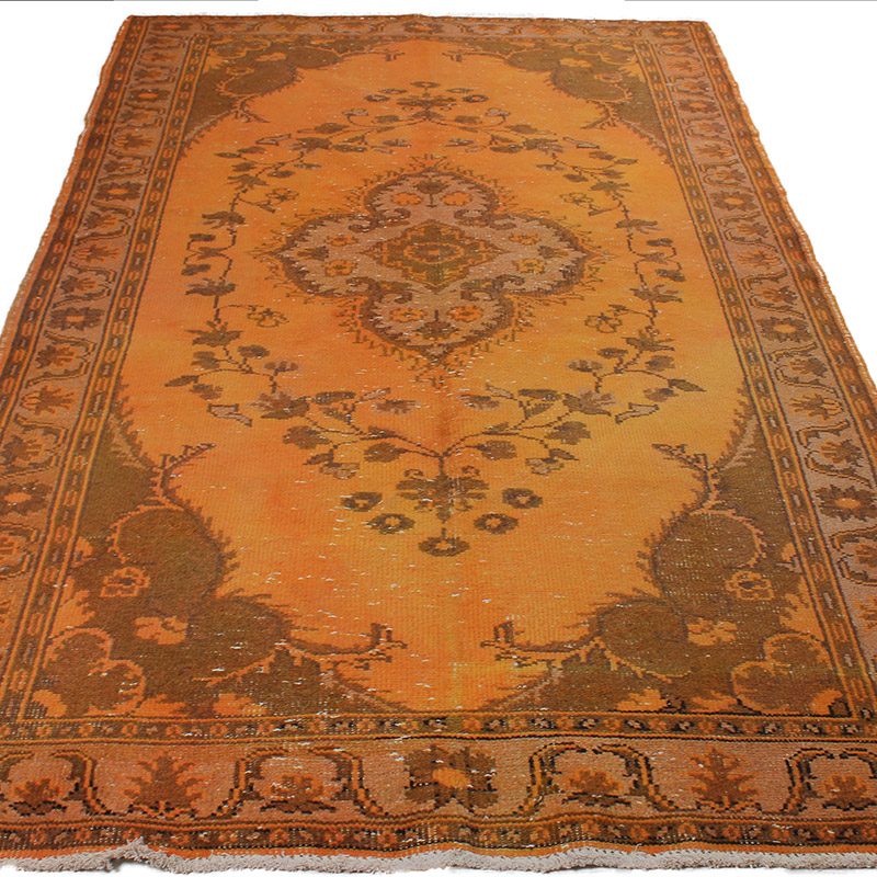 Boyalı El Dokuma Vintage Halı - 166 cm x 277 cm - K0089943