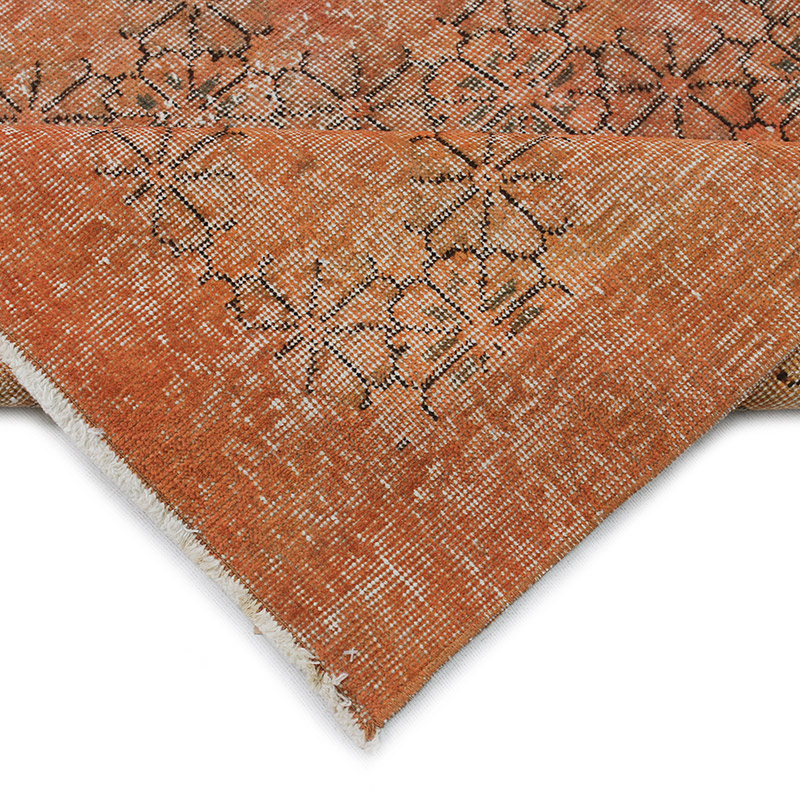 Over-dyed Vintage Hand-Knotted Turkish Rug - 4' 9" x 8' 2" (57" x 98") - K0089944