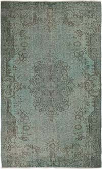 Alfombra Turca Vintage Sobre-teñida - 163 cm x 273 cm