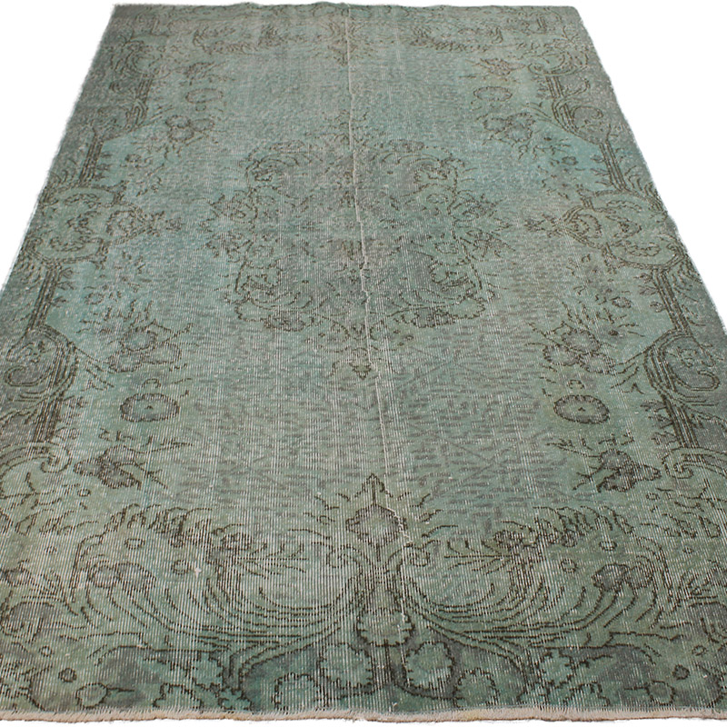 Alfombra Turca Vintage Sobre-teñida - 163 cm x 273 cm - K0089945
