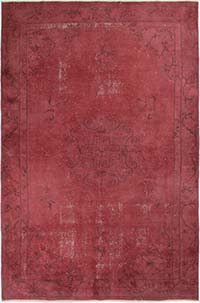 Alfombra Turca Vintage Sobre-teñida - 199 cm x 314 cm
