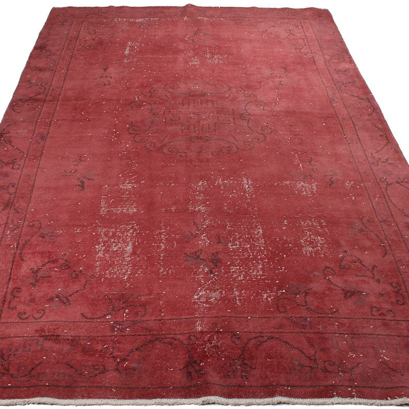 Alfombra Turca Vintage Sobre-teñida - 199 cm x 314 cm - K0089950