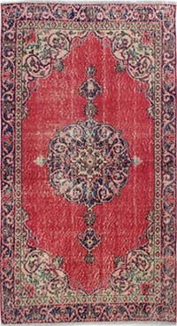 Vintage Turkish Hand-Knotted Rug - 3' 7" x 6' 8" (43" x 80")