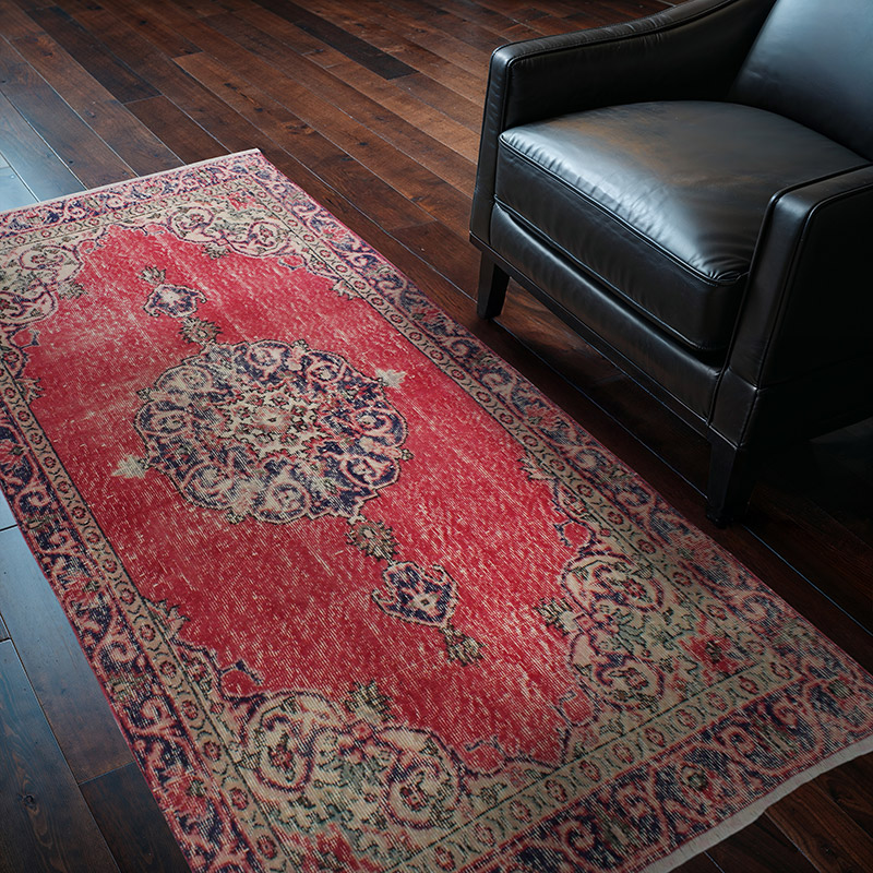 Vintage Turkish Hand-Knotted Rug - 3' 7" x 6' 8" (43" x 80") - K0089954