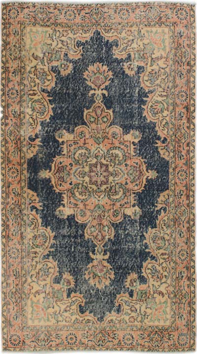 Vintage Turkish Hand-Knotted Rug - 4' 2