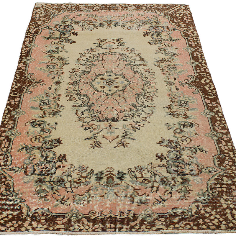 Vintage Turkish Hand-Knotted Rug - 3' 8" x 6' 10" (44" x 82") - K0089959
