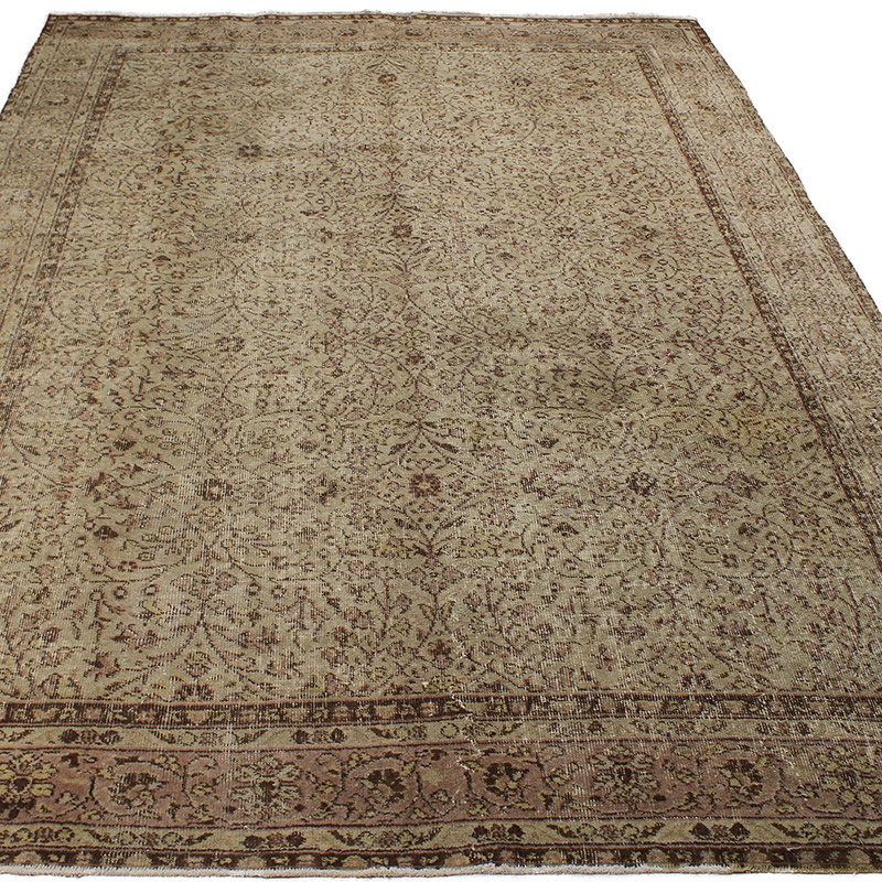 Vintage Turkish Hand-Knotted Rug - 6' 9" x 10'  (81" x 120") - K0089966