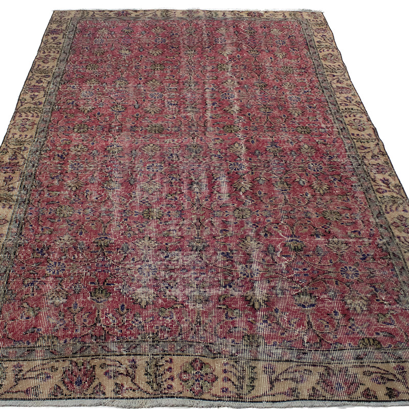 El Dokuma Vintage Halı - 154 cm x 258 cm - K0089969