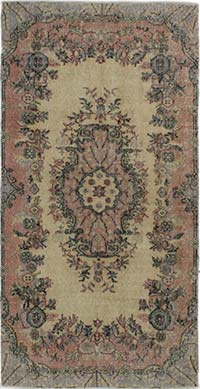 Vintage Turkish Hand-Knotted Rug - 3' 5" x 6' 8" (41" x 80")