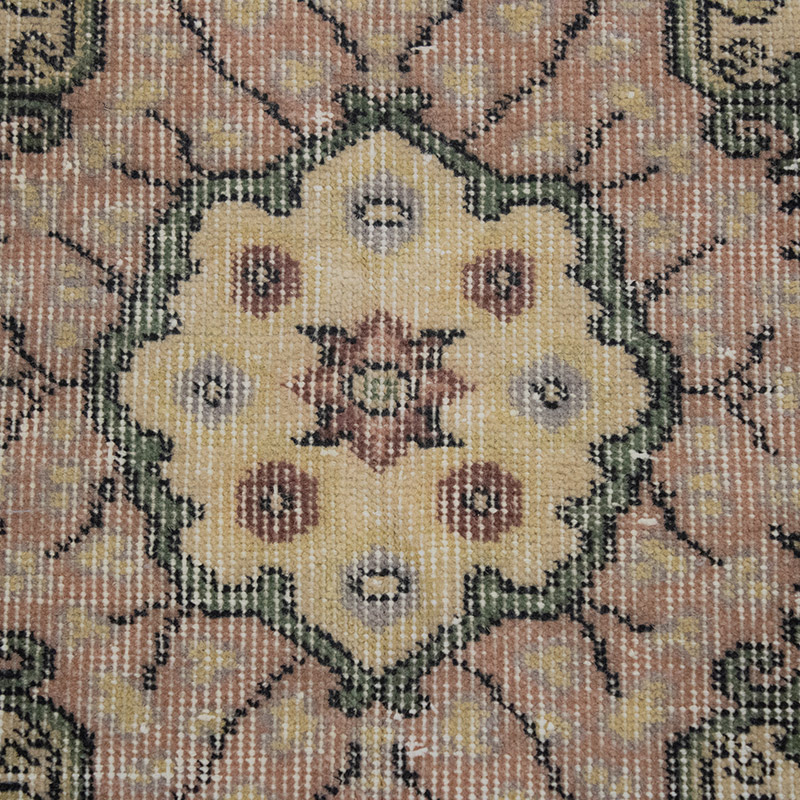 Alfombra Vintage Turca Anudada a Mano - 104 cm x 204 cm - K0089971