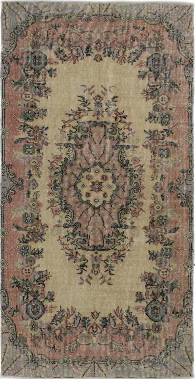 El Dokuma Vintage Halı - 104 cm x 204 cm