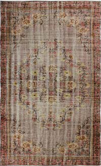 Vintage Turkish Hand-Knotted Rug - 5' 2
