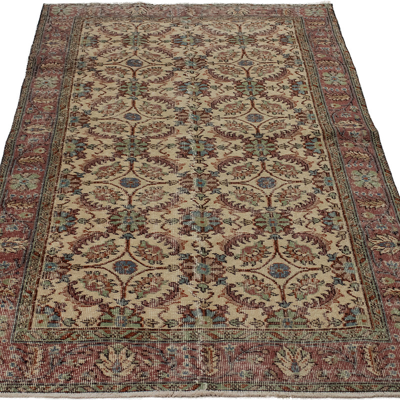 Vintage Turkish Hand-Knotted Rug - 3' 6" x 6' 6" (42" x 78") - K0089976