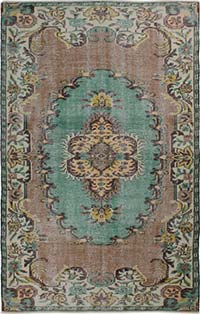 El Dokuma Vintage Halı - 161 cm x 256 cm