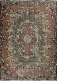 Alfombra Vintage Turca Anudada a Mano - 180 cm x 250 cm