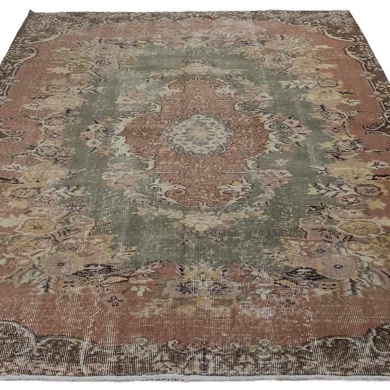 Alfombra Vintage Turca Anudada a Mano - 180 cm x 250 cm - K0089981