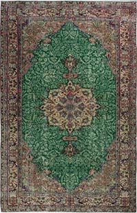 Alfombra Vintage Turca Anudada a Mano - 168 cm x 267 cm