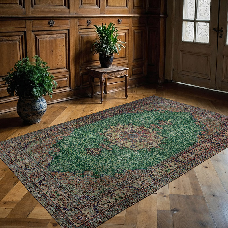 El Dokuma Vintage Halı - 168 cm x 267 cm - K0089982