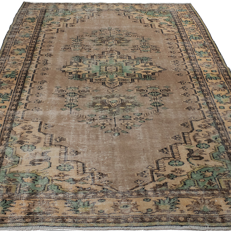Vintage Turkish Hand-Knotted Rug - 6' 4" x 9' 5" (76" x 113") - K0089985