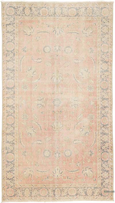 El Dokuma Vintage Halı - 145 cm x 259 cm