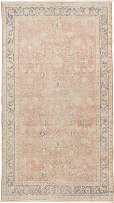 El Dokuma Vintage Halı - 115 cm x 204 cm