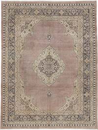 Vintage Turkish Hand-Knotted Rug - 8' 11" x 11' 6" (107" x 138")