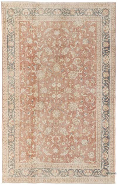 Vintage Turkish Hand-Knotted Rug - 6' 7" x 10' 3" (79" x 123")