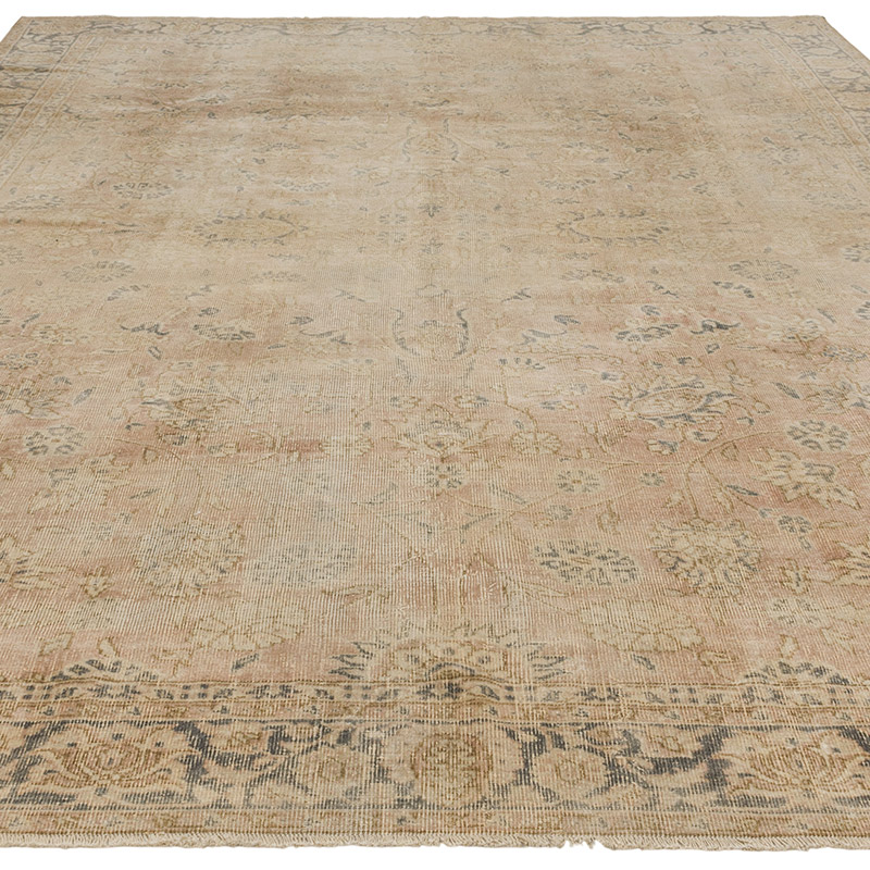 Alfombra Vintage Turca Anudada a Mano - 241 cm x 340 cm - K0090570
