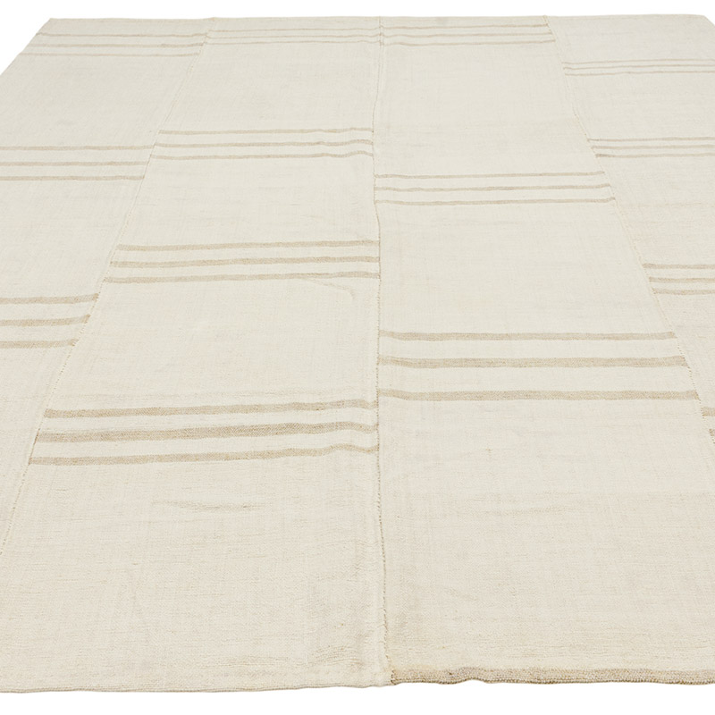 Vintage Anatolian Hemp Kilim Rug - 6' 7" x 9' 2" (79" x 110") - K0090572