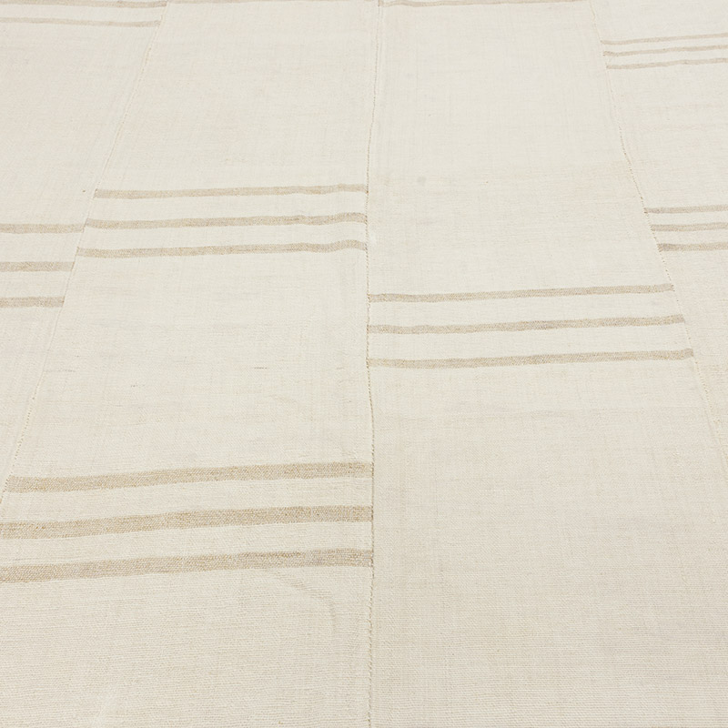 Vintage Anatolian Hemp Kilim Rug - 6' 7" x 9' 2" (79" x 110") - K0090572