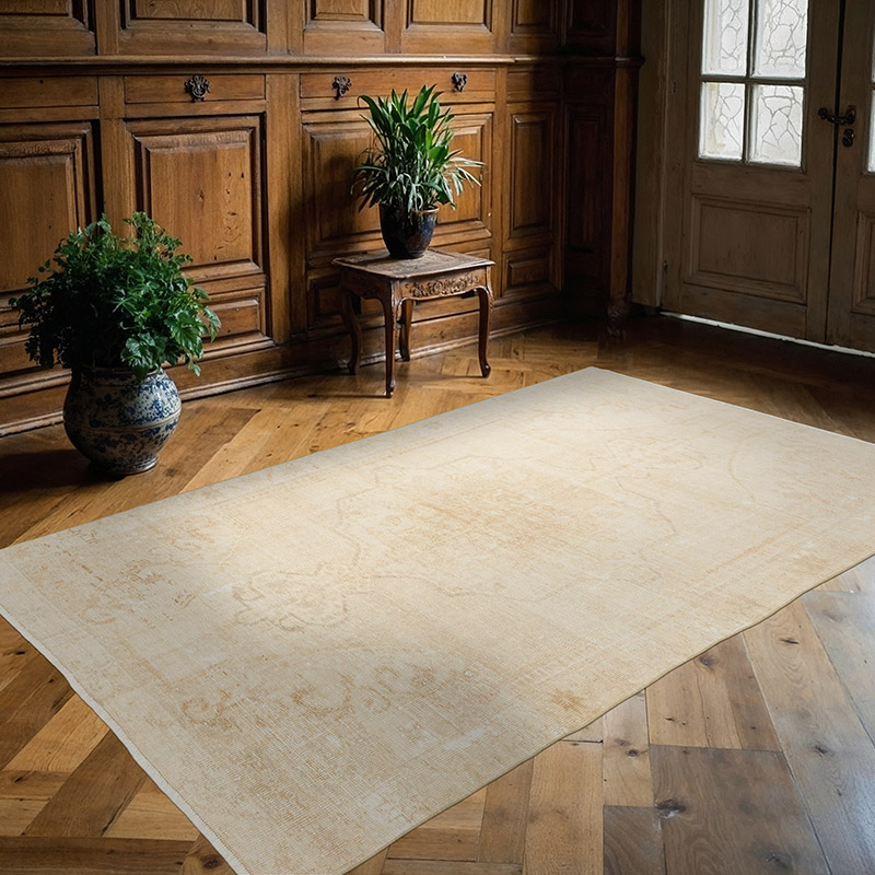 El Dokuma Vintage Halı - 140 cm x 222 cm - K0090579