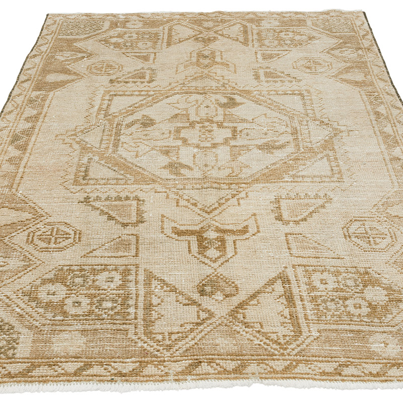 Alfombra Vintage Turca Anudada a Mano - 113 cm x 176 cm - K0090584