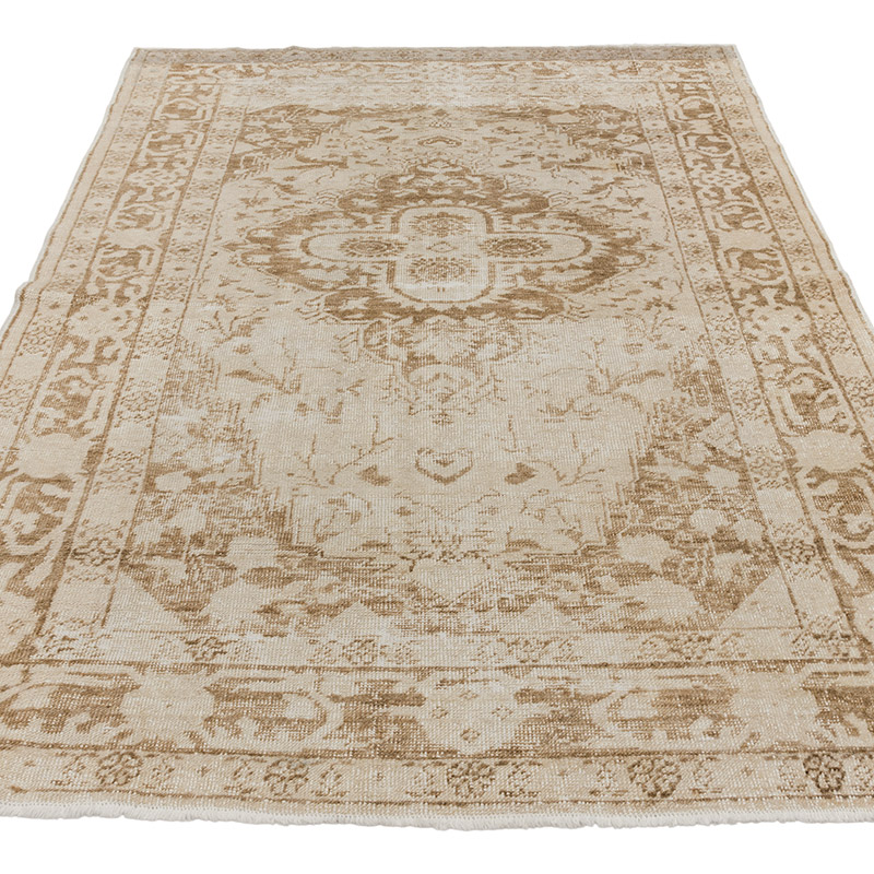 Vintage Turkish Hand-Knotted Rug - 4' 2" x 6'  (50" x 72") - K0090585