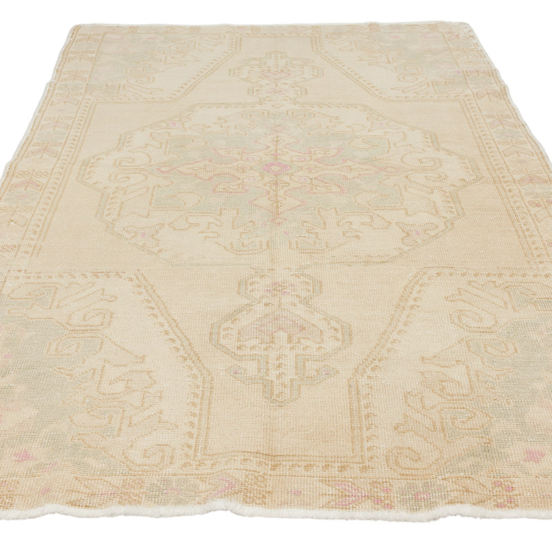 Alfombra Vintage Turca Anudada a Mano - 138 cm x 240 cm - K0090586
