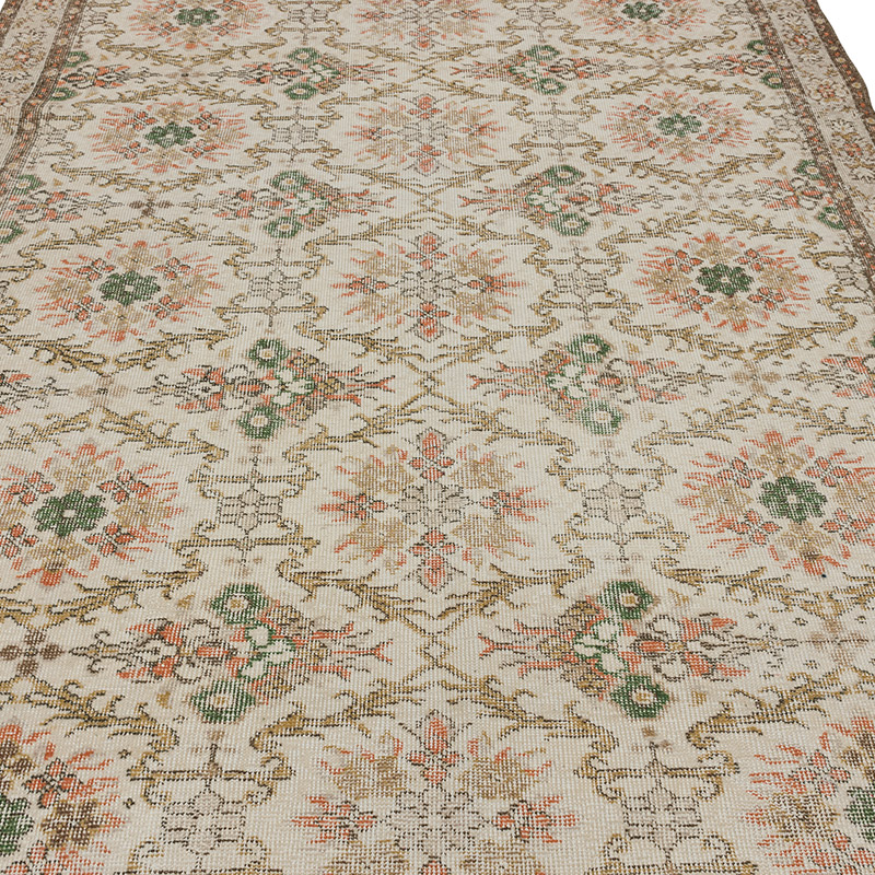 Alfombra Vintage Turca Anudada a Mano - 175 cm x 290 cm - K0090587