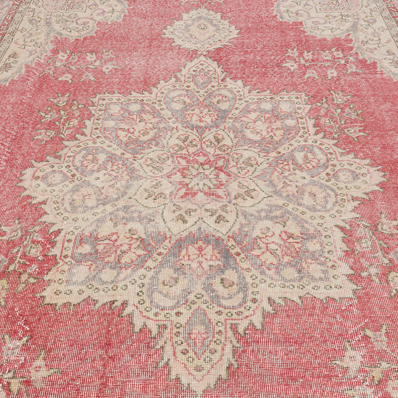 Vintage Turkish Hand-Knotted Rug - 7' 5" x 10'  (89" x 120") - K0090588