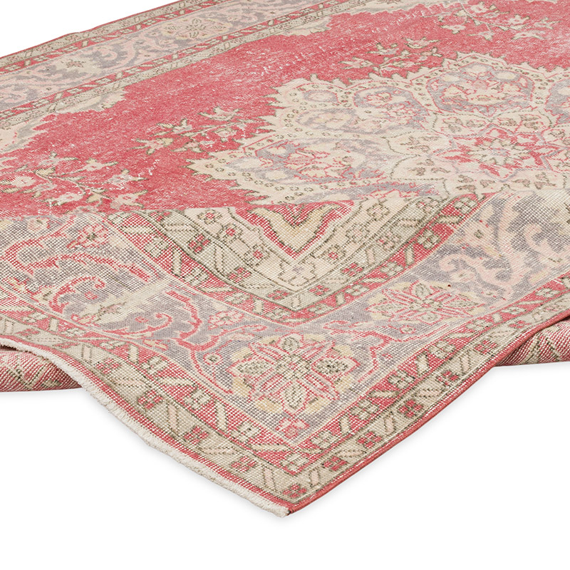 Vintage Turkish Hand-Knotted Rug - 7' 5" x 10'  (89" x 120") - K0090588
