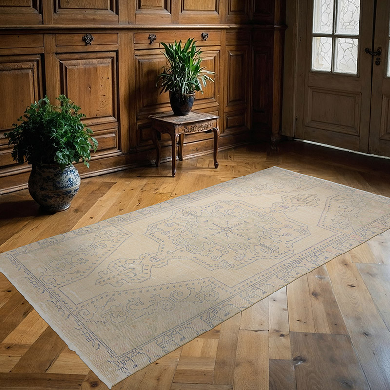 El Dokuma Vintage Halı - 133 cm x 245 cm - K0090590