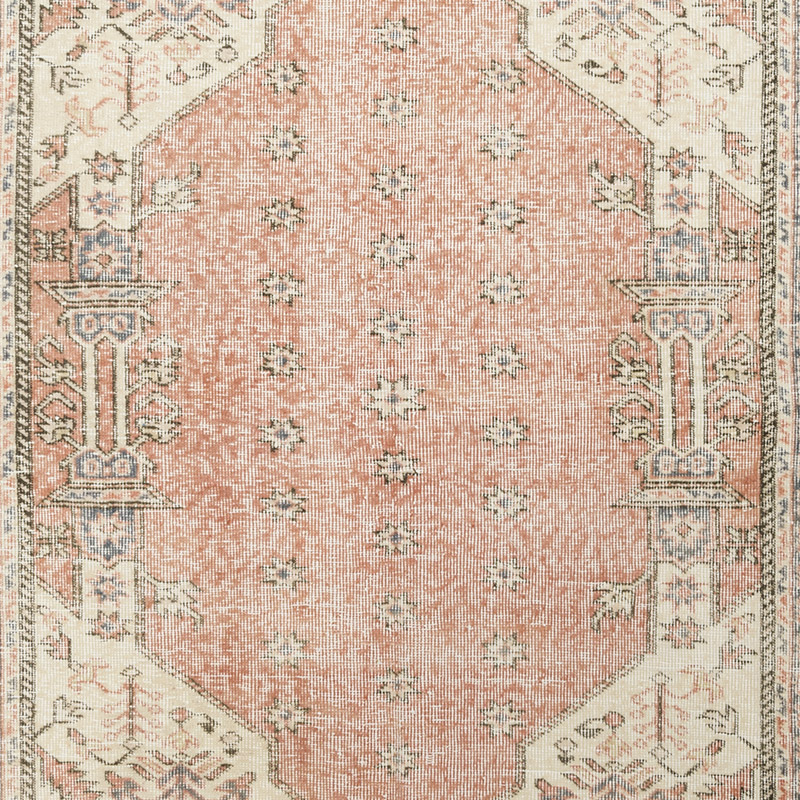 Vintage Turkish Hand-Knotted Rug - 5' 2" x 7' 9" (62" x 93") - K0090591