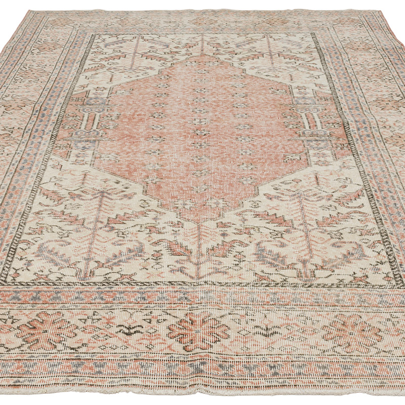 Vintage Turkish Hand-Knotted Rug - 5' 2" x 7' 9" (62" x 93") - K0090591