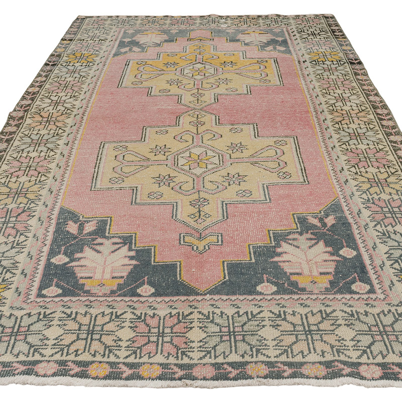 El Dokuma Vintage Halı - 143 cm x 273 cm - K0090593