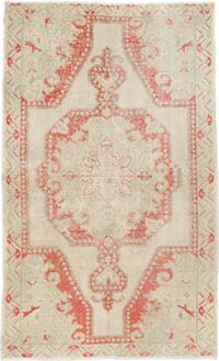Vintage Turkish Hand-Knotted Rug - 4' 7" x 7' 7" (55" x 91")