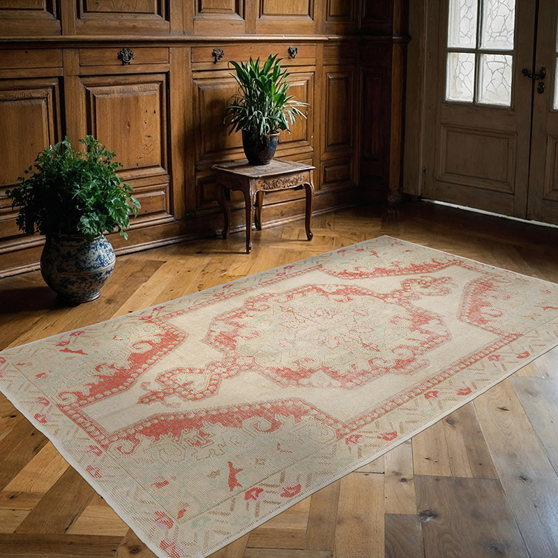 El Dokuma Vintage Halı - 140 cm x 230 cm - K0090594