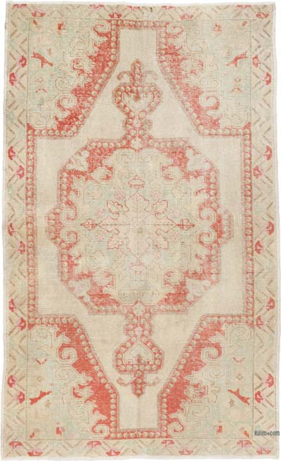 Vintage Turkish Hand-Knotted Rug - 4' 7" x 7' 7" (55" x 91")