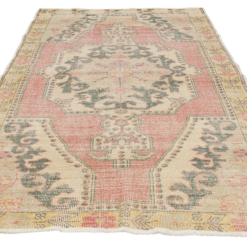 Vintage Turkish Hand-Knotted Rug - 4' 4" x 7' 8" (52" x 92") - K0090597