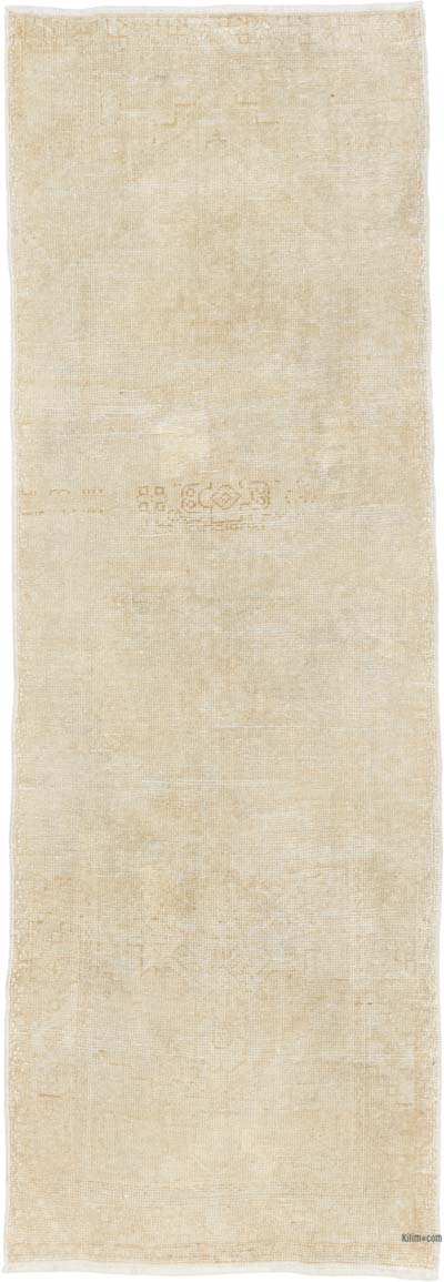 Vintage Turkish Hand-Knotted Runner - 3' 3" x 9' 1" (39" x 109")