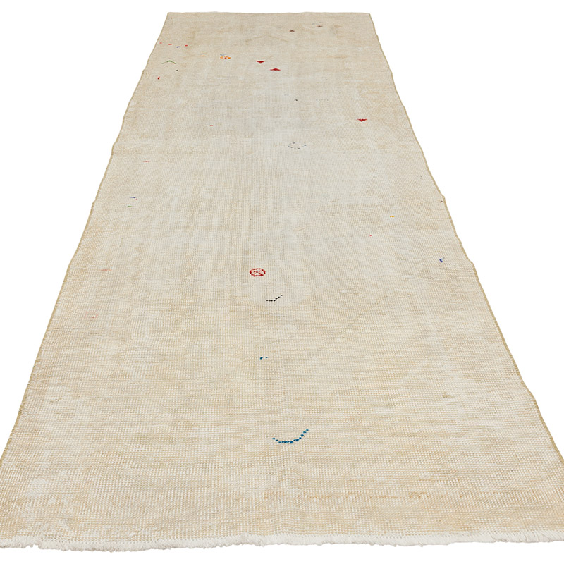 Pasillo Vintage Turco Anudado a Mano - 97 cm x 315 cm - K0090601