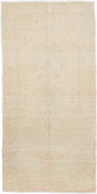 Vintage Turkish Hand-Knotted Rug - 3' 7" x 7' 3" (43" x 87")